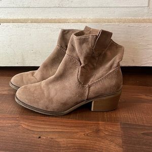 Brown ankle booties (Target)